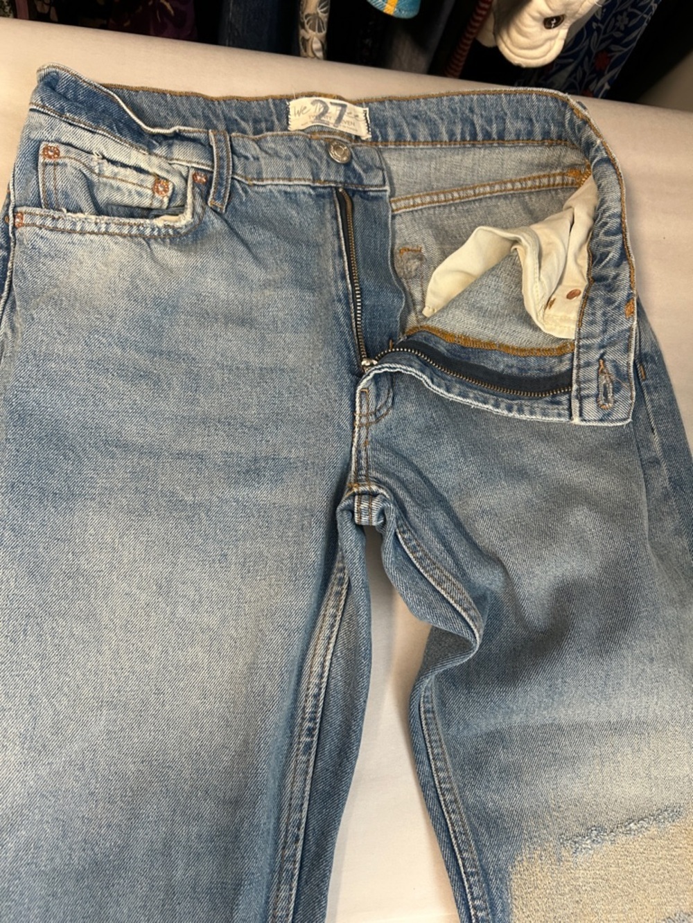 Free People We The Free Vixen Raw Hem High Rise Cigarette Jean - Picture 7 of 12